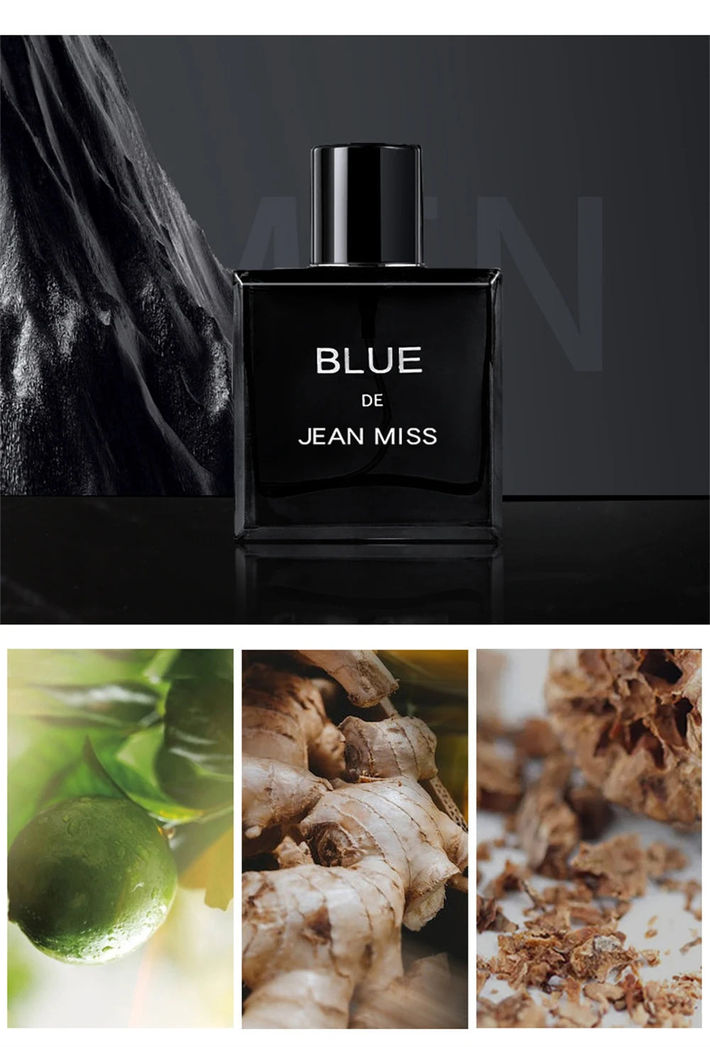 Hochwertiges Herrenparfum Hombre 90ml Geschenkbox 3er Set Colognes Duft Faszination Man Herrendüfte Maskulin Langanhaltend Parfum Herren