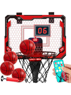 JOYFY Mini Indoor Basketballkorb, leuchtend, zum Aufhängen über der Tür, Basketballkorb für Kinderzimmer, Basketball, Geburtstags-, Weihnachtsgeschenke