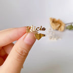Personalisierter, individueller Liebesnamensring, modische Paarringe zum Valentinstag, Freundinnen-Geschenk, Herz-Ehering, Damenschmuck