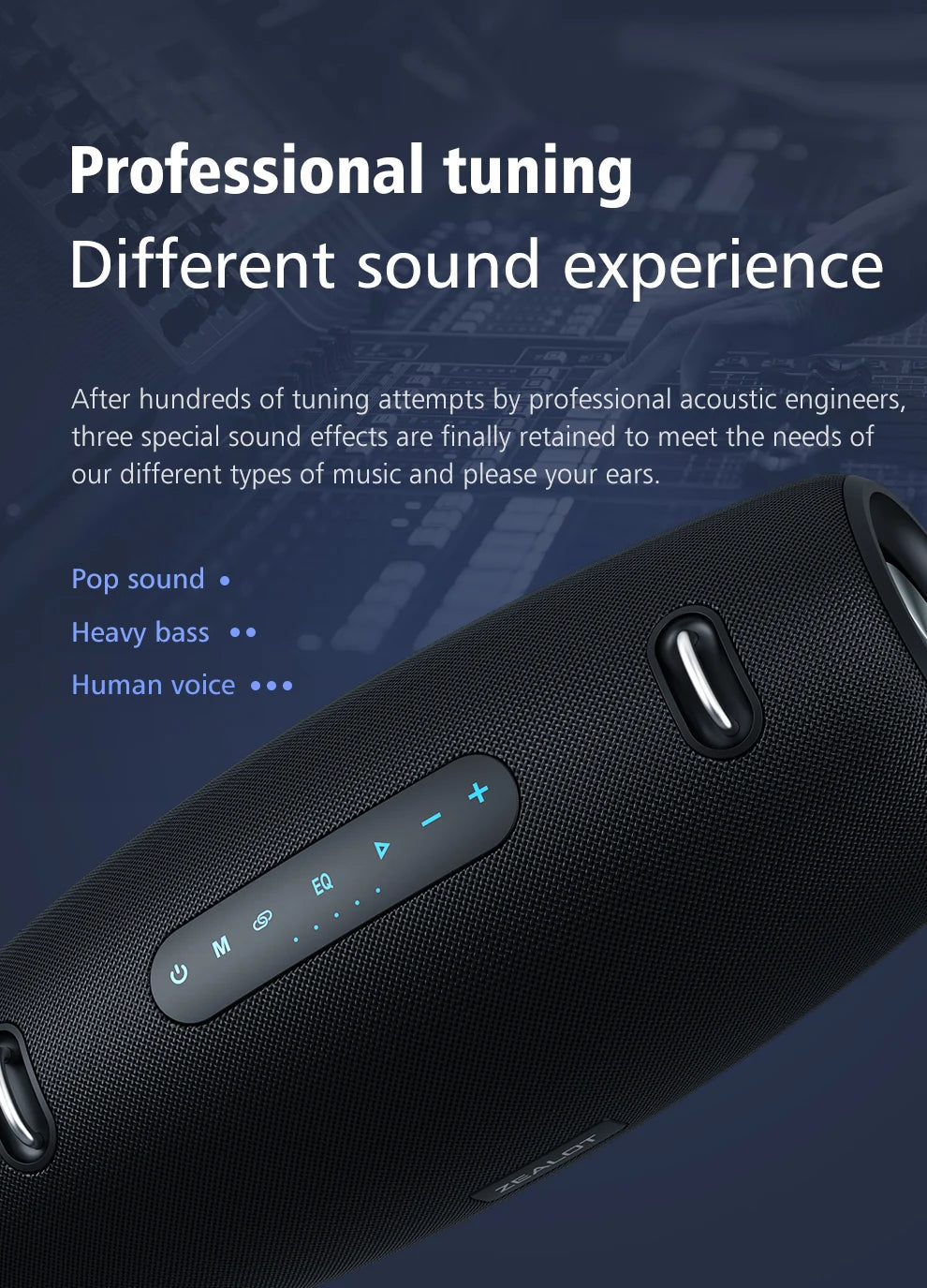 ZEALOT-S67 60W Tragbarer Bluetooth-Lautsprecher Outdoor Party-Lautsprecher Großer lauter Lautsprecher Exzellente Bassleistung Hifi-Lautsprecher