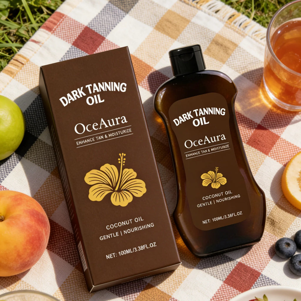 OceAura Bräunungsöl-Lotion Tiefenwirksam Feuchtigkeitsspendend Nährend Hautverjüngend Langanhaltende Bräune Leicht Nicht Fettend Bräunungsöl
