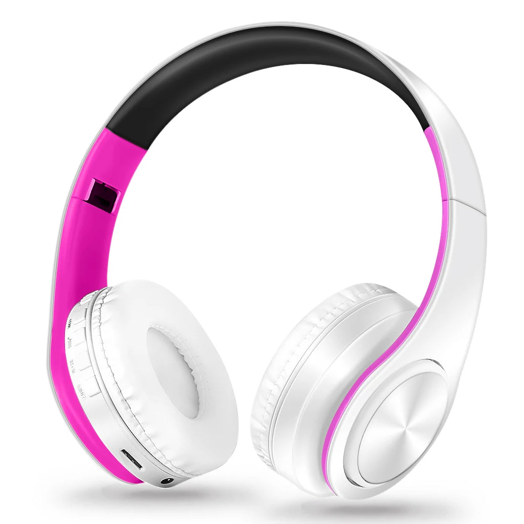 Herren Geschenk Gold Wireless Kopfhörer Bluetooth Kopfhörer Stereo Headset Spiel mit eingebautem Mikrofon, universell für Android und iOS