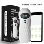 APP-gesteuerter, automatischer Masturbator für Männer, Masturbationsbecher mit realistischer Vagina, Vibration, Blowjob, Masturbation, beheizte Sexmaschinen-Spielzeuge für Männer