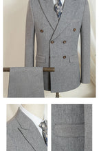 ST Cassy Dunkelblau Eleganter Herrenanzug 2-teiliges Set Moderne Hochzeitsanzüge für Herren Stilvoller Business-Büroanzug