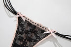 Spitzen-Schleifen-Höschen, sexy Damen-Dessous, Alltagskleidung, Homewear, einfarbige Unterwäsche für Damen, niedrige Taille, atmungsaktive Höschen, трусы женские