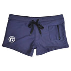 Herren Badehose mit Reißverschlusstasche Badeshorts Boxershorts Square Leg Mesh-Futter Boardshorts Badeschuhe