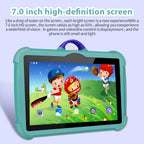 7 Zoll Kinder Tablet PC mit Android 13 Quad Core 4GB RAM 64GB ROM Lernspielzeug für Kinder Beliebter Günstiger Einfacher Design
