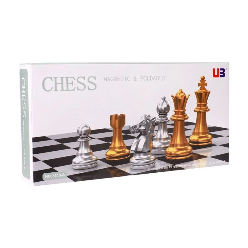 Magnetisches Internationales Schachfiguren-Set, klappbares Tischbrett, 3 verschiedene Größen, 36x31cm König 7.2cm