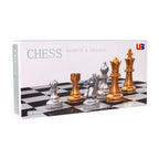 Magnetisches Internationales Schachfiguren-Set, klappbares Tischbrett, 3 verschiedene Größen, 36x31cm König 7.2cm