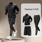 2026 Frühling Herren schnelltrocknender Jackenanzug 1-4-teilig Outdoor Fitness Lauf-Sets Sporthosen Trainingskleidung Sportbekleidung