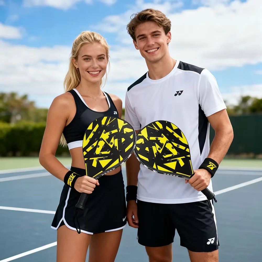 Neueste Tennisschläger 2026 | Padelschläger, aus ultraleichtem Kohlefasermaterial, mit starker Elastizität und guter Qualität