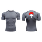 Grafische Kompressionsshirts für Herren, athletisch, schnell trocknend, Rash Guard, dehnbar, Baselayer, Unterhemden, Fitnessstudio, Workout, Lauf-T-Shirt-Oberteile