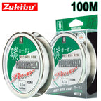 ZUKIBO 50M100M 100% Fluorocarbon Angelschnur Japanische importierte Kohlefaser-Schnur 1-25kg Monofilament Sinkende Schnur Meeresangeln