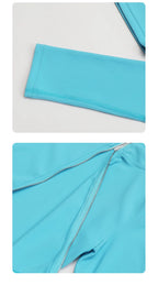 3-teiliges Trainingsanzug-Set – Jacke + Push-up-Sport-BH + High-Waist-Leggings, Activewear für Fitnessstudio, Training, Yoga, Fitness für Damen