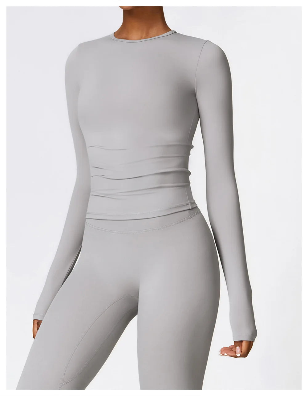 NCLAGEN Yoga-Shirts für Damen, Langarm, Winter, Fitness, Laufen, Gym-Kleidung, Workout, Dry Fit, atmungsaktiv, hochelastisches Sport-Oberteil