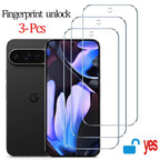 Fingerabdruck-Entsperrung Glas für Pixel 9 Pro 10 8A 9A 10A 7A 8 Pro Displayschutzfolie Pixel 9 Pro XL Panzerglas für Google Pixel 9