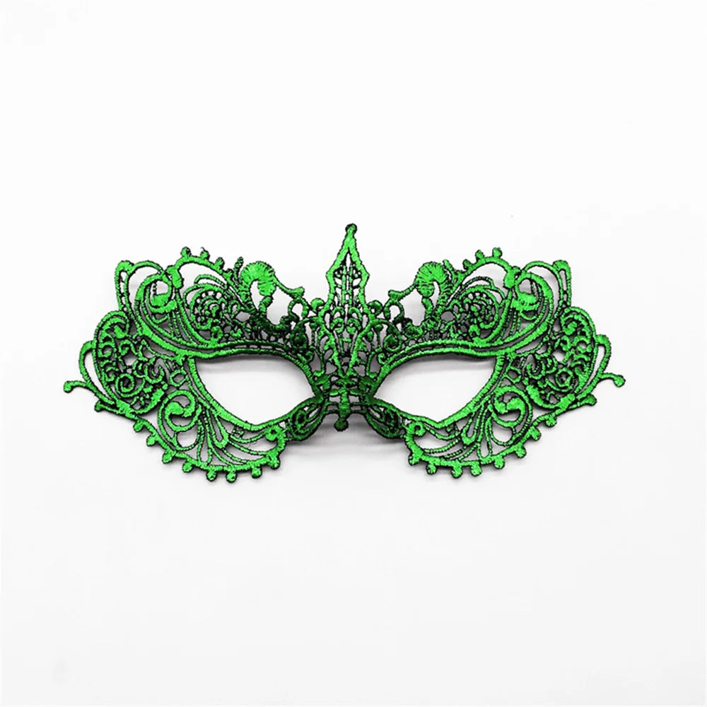 Neue Damen Hollow Lace Gesichtsmaske Maskerade Sexy Cosplay Abschlussball Party Requisiten Kostüm Maske Nachtclub Halloween Schwarze Augenmaske