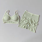 2-TEILIGER Yoga-Anzug Nahtlos mit Brustpolster Enge Sport-BHs und High-Waist-Shorts zum Draußen Tragen, Laufen, Training, Fitness, Yoga-Set