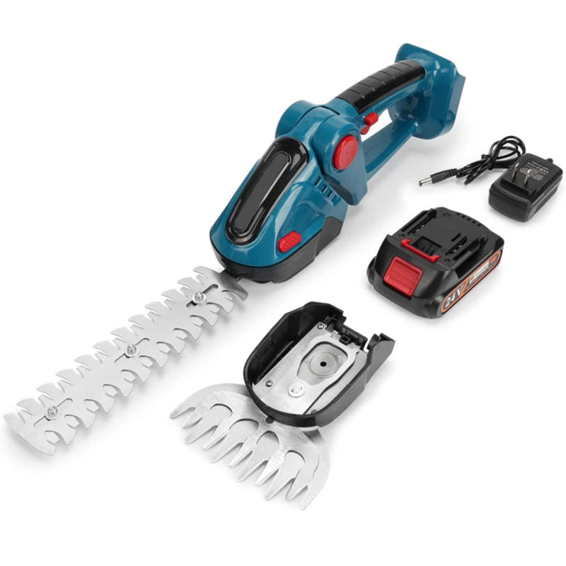 Akku-Heckenschere 2-in-1 Haushalt Rasenmäher Gartenschere Gartengeräte Für Makita Akku Schere Astsäge