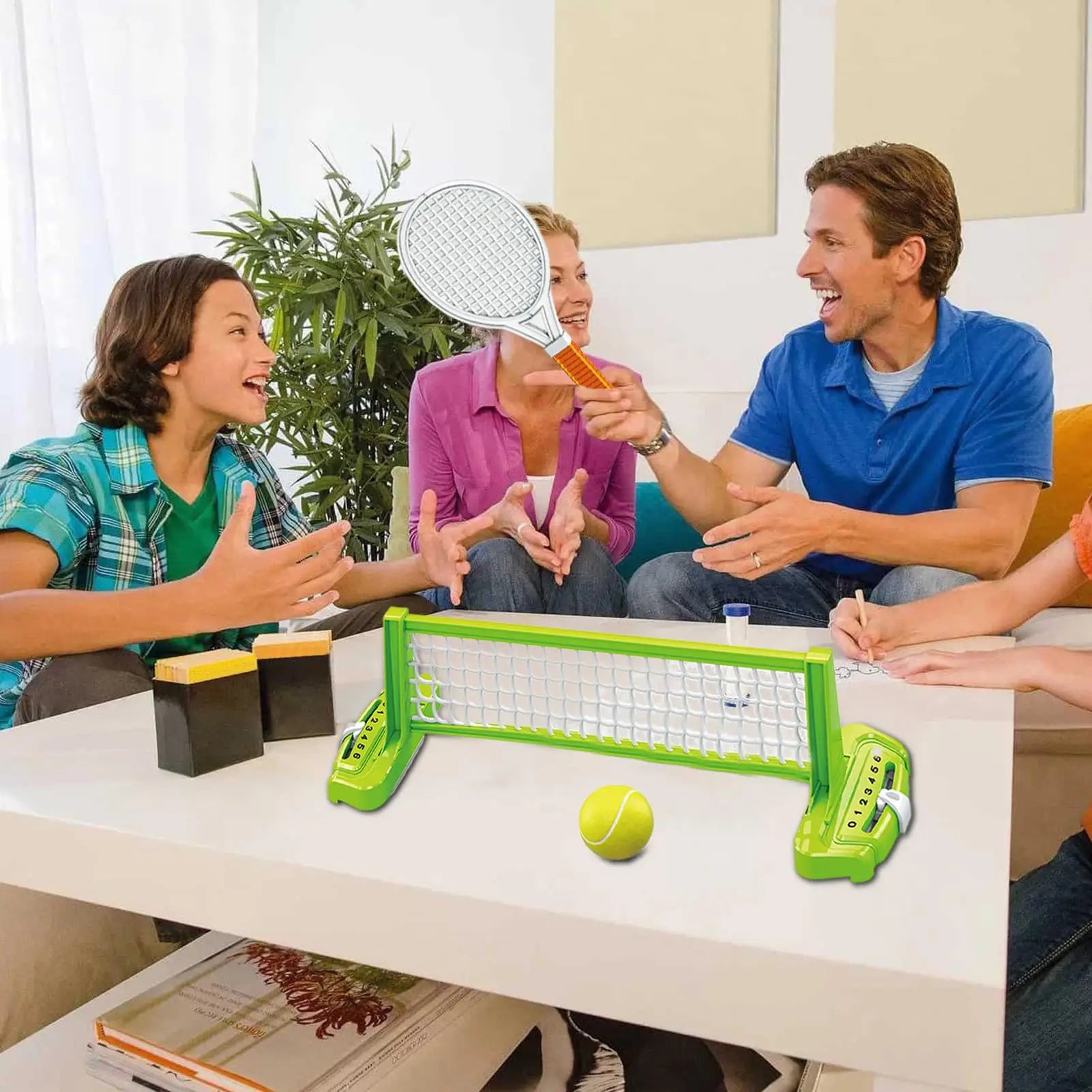 Mini-Tennis-Set Tennis-Spielset mit 2 Schlägern und 1 Ball Tragbares Freizeitsportgerät für drinnen und draußen