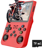 R36S Klassische Retro-Spielkonsole mit ARKOS System Videospiele Einzelkarte Tragbare Handheld-Spielkonsole Kindergeschenk 3,5 Zoll