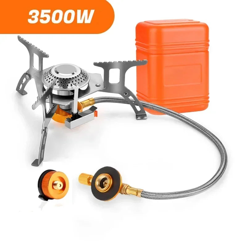 Camping Gaskocher Tragbar Faltbar Outdoor Rucksackkocher Touristen-Ausrüstung Zum Kochen Wandern Picknick 3500W