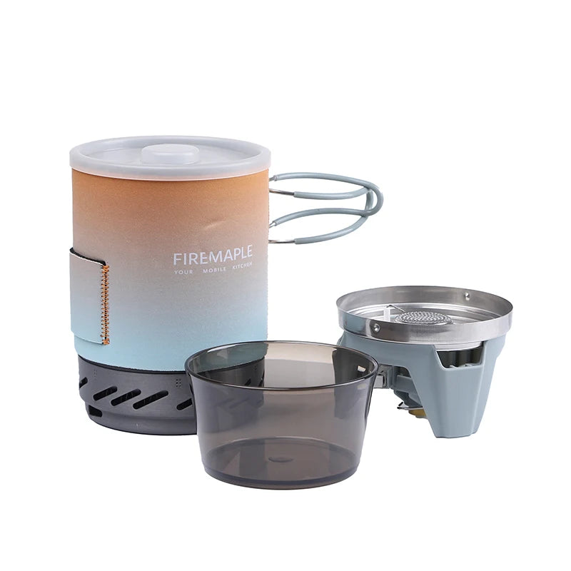 Fire Maple Star X1 Campingkocher Outdoor Wander Kochsystem mit Kocher Wärmetauscher Topf Schüssel Tragbare Gasbrenner FMS-X1