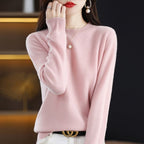 Neuer Damenpullover O-Ausschnitt Herbst Winter Basic Pullover Warm Lässig Pulls Jumper Koreanische Mode Frühling Strickwaren Bottoming Shirt