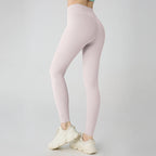 Naked feeling Yoga Leggings Women High Waisted Hip Lifting Fitness Leggings Running Cycling Pants Breathable Sports Leggings