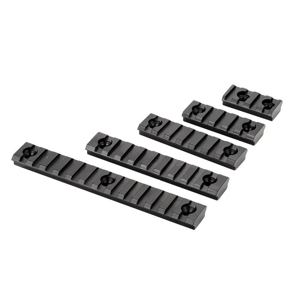 Jagd Taktische Picatinny Schiene 3-13 Slots 20mm Aluminium Schienenadapter Halterung für Keymod / M-LOK System Handschutz Zielfernrohr Montagebasis