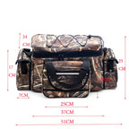 50*30*25cm Waterproof Fishing Bag Nylon Large Capacity Multi-Purpose Fishing Tackle Bag Two-Layer Outdoor Shoulder Bags