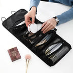 4-in-1 Kosmetiktasche für Damen, Reißverschluss, Netz, trennbare Kosmetiktasche, faltbare Nylon-Tasche, Seil-Make-up-Tasche, Kosmetyczka