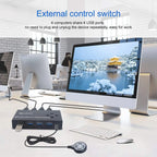 MZX 4x4 USB 3.0 Switch Wahlschalter KVM Switcher Hub 3 0 Kabel PC Laptop Computer USB-Geräte Tastatur Maus Drucker KVM-Switch teilen