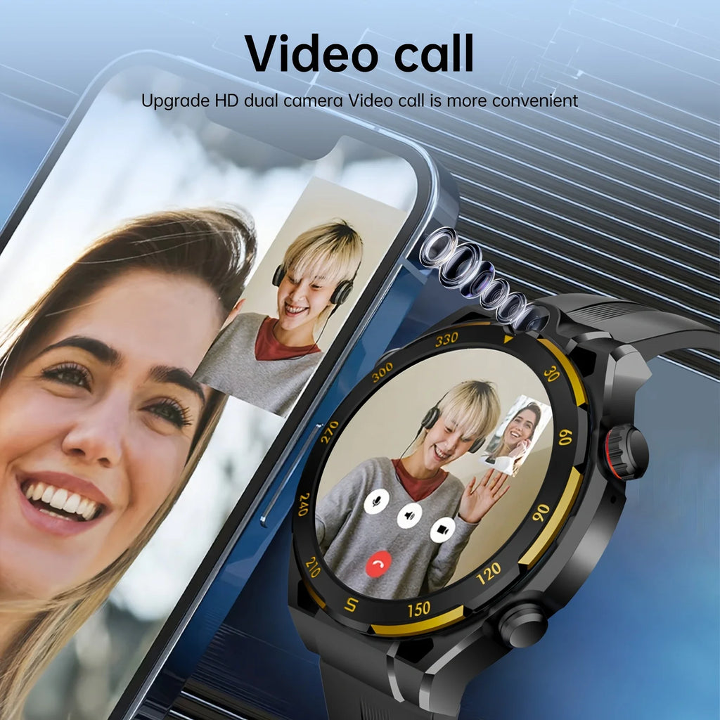 2026 Neue Smartwatch, kabelloses Telefonieren, KI-Sprache, über 40 Sportmodi, Outdoor-Fitness, lange Akkulaufzeit, Musik- & Nachrichtenbenachrichtigung, Unisex-Geschenk