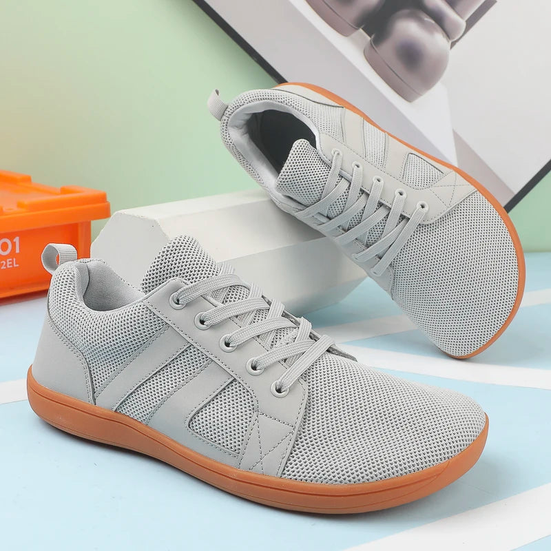 FANCYLEE Klassische Damen GAT Barfuß-Sneaker Retro Wildleder Minimalistische Walkingschuhe Weite Passform Zero Drop Freizeitschuhe Größe 36-41