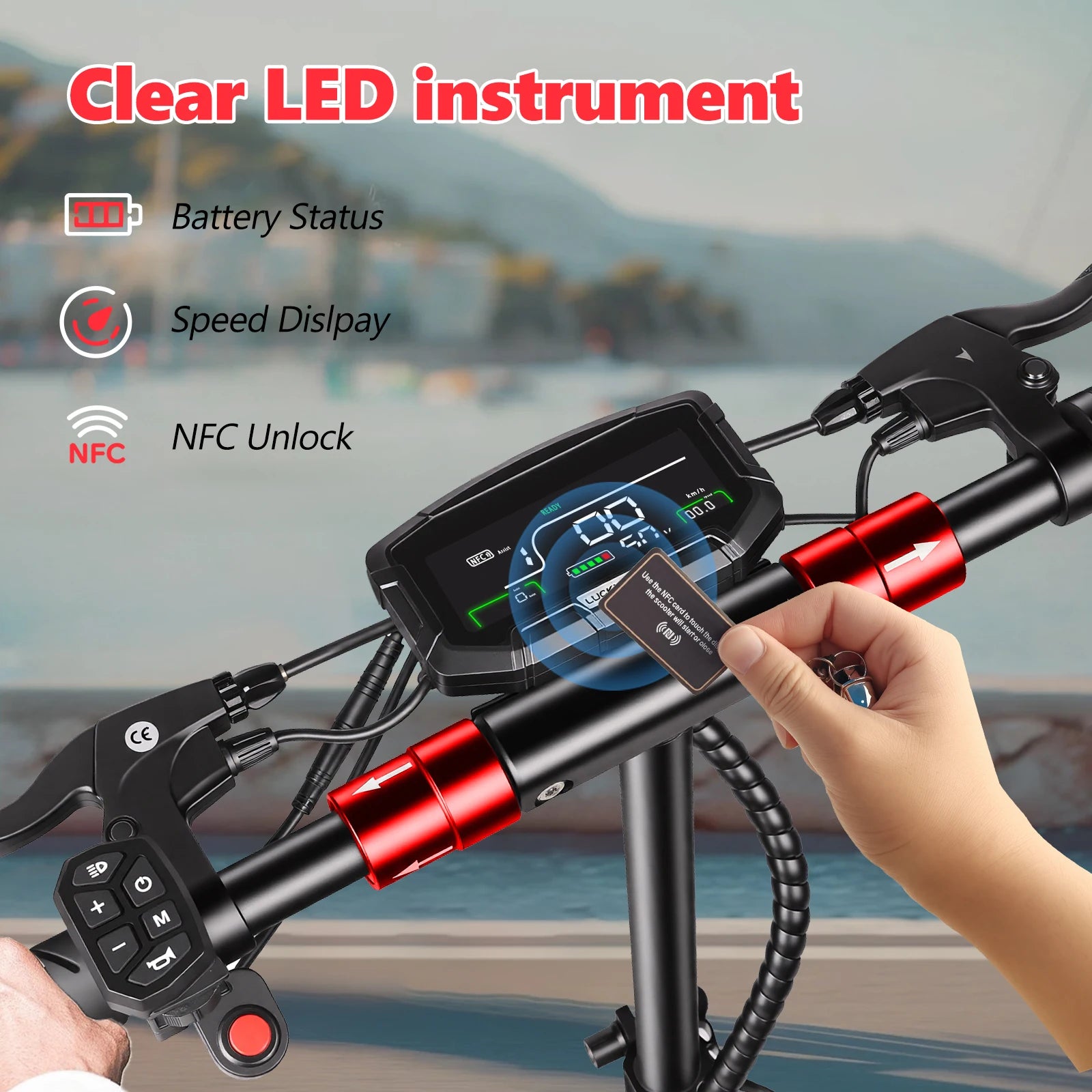 Electric Scooter 800W Motor 48V13AH Battery Send Removable Seat E-Scooter Adult 10" Tire City Commuter All-Terrain Fold Scooters
