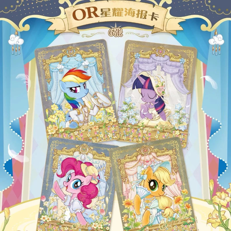 KAYOU Genuine My Little Pony Karte Freundschaft für immer Karten Star Pack Wunderschöne vergoldete Prinzessinnenkarten Sammelkarten Spielzeug Geschenke