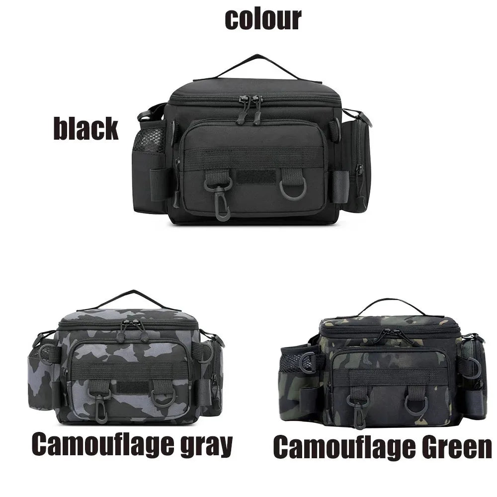 Herren-Taschen, Angelrucksack, Werkzeugrucksack, Umhängetasche, Warenrucksäcke, Meerzubehör, Outdoor-Rucksack, Camouflage-Unterhaltungssport
