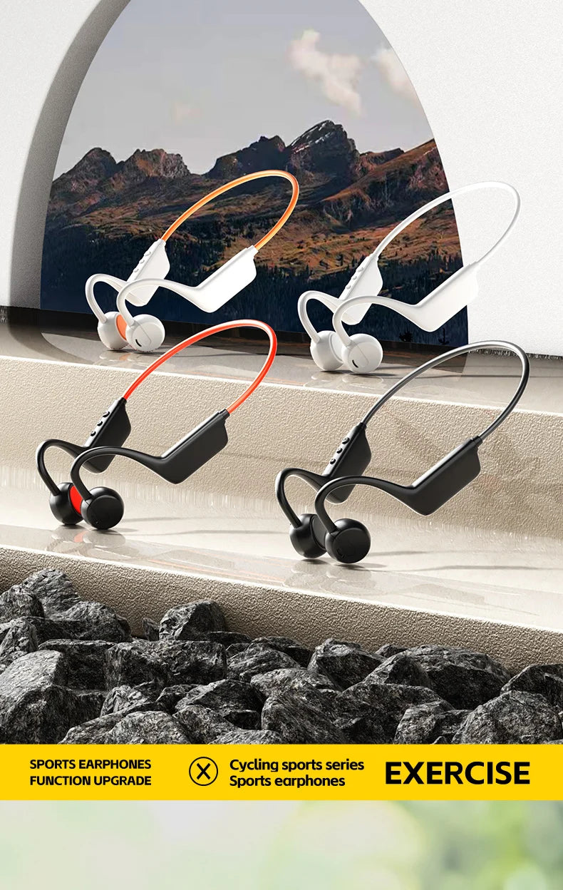 OnePlus Knochenschall-Headset Sportkopfhörer IPX8 wasserdicht Bluetooth 5.4 kabellose Kopfhörer Freisprechfunktion mit Mikrofon für Sport