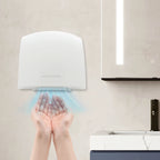 Electric Hand Dryer Compact Wall Mounted Automatic Air Hand Dryer with Infrared Sensor for Commercial Bathroom Hotel and Home