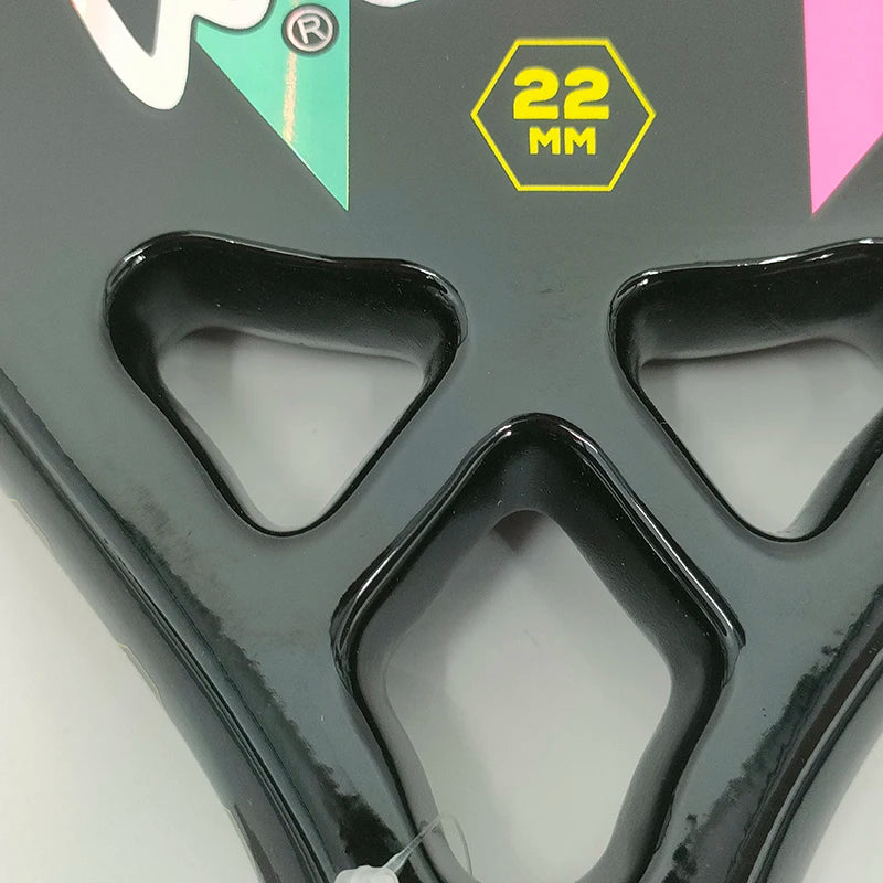 Camewin 3K Beach Tennisschläger Vollcarbon Raue Oberfläche Outdoor-Sport-Schläger für Herren Damen Erwachsene Seniorenspieler 2024 Neu
