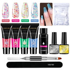 LIMEGIRL Nagelkunst-Set Poly-Nagelgel-Verlängerungs-Soak-Off-Gel-Set Nagelkunst-Acrylgel-Lack-Set für Anfänger Halbpermanentes Gel So