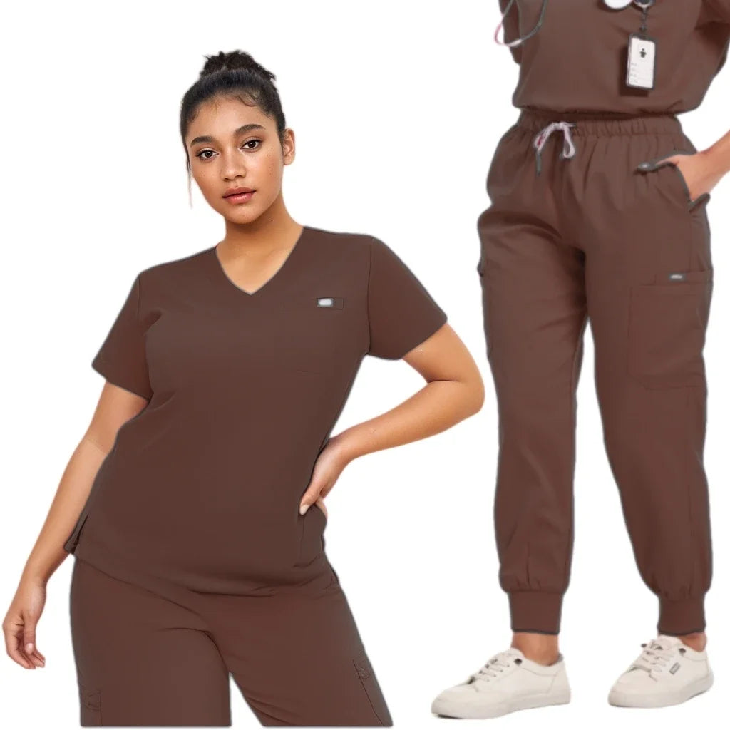 OP-Pflege Zubehör Medizinische Operationskittel Arzt Krankenschwester Spezielle OP-Kleidung Minimalistische einfarbige Arbeitskleidung Damen Spa Arbeitskleidung Hauptbild