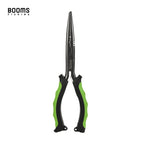 Booms Fishing F03 Multifunktions-Fischereizange 23,5 cm Gerade Langnase Edelstahl-Schnurschere Werkzeuge