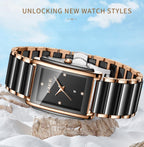 LIGE Mode Elegante Damenuhr Japanisches Uhrwerk Keramikarmband Luxus Damen Armband Quarzuhren Geschenke Reloj Mujer