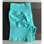 TKITK Shorts Nahtlose Yogahosen Damen Fitness Outfits Shark Bite Shorts für Fitnessstudio Laufen Radfahren Leggings