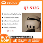 Oculus Quest 3 512G All-IN-ONE Headset mit integriertem Head-VR-Headset Bewegungserfassende Spielekonsole Smart Glasses Quest 3 512g