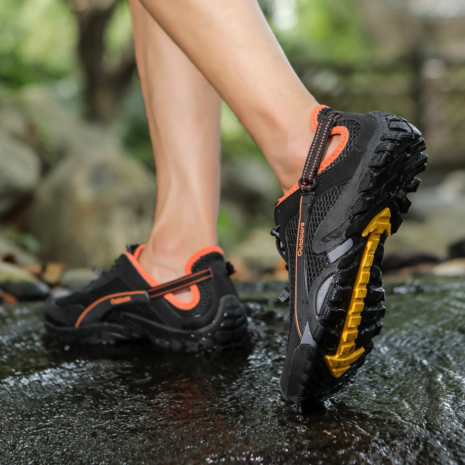 FANCYLEE Damen-Trekkingschuhe Atmungsaktives Mesh-Wanderer Leichtgewichtige Outdoor-Rutschfeste Bergsteigerschuhe EU 36-42