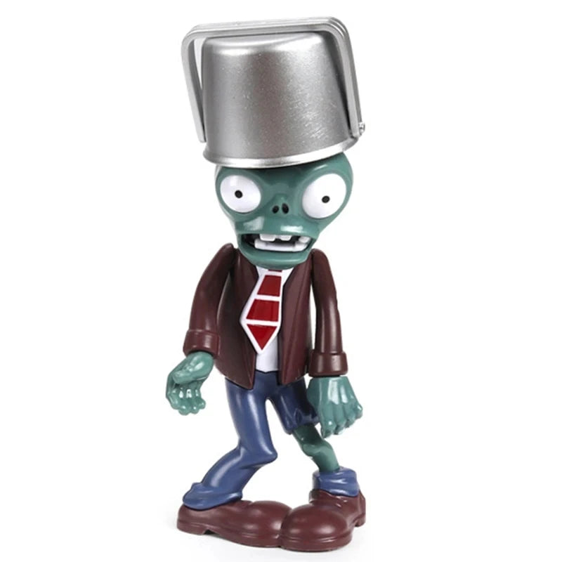 PLANTS VS ZOMBIES Verrückter Dave Spiel Actionfigur Straßensperre Eimer Totengräber Zombie Modell Puppe Kinderspielzeug Kindergeschenke