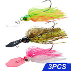 Spinner Bait 7g/9g/12g/14g/21g Angelköder Kit Set Pesca Chatter Weedless Metallblatt Gummifischkopf Haken Draht Spinnerbait